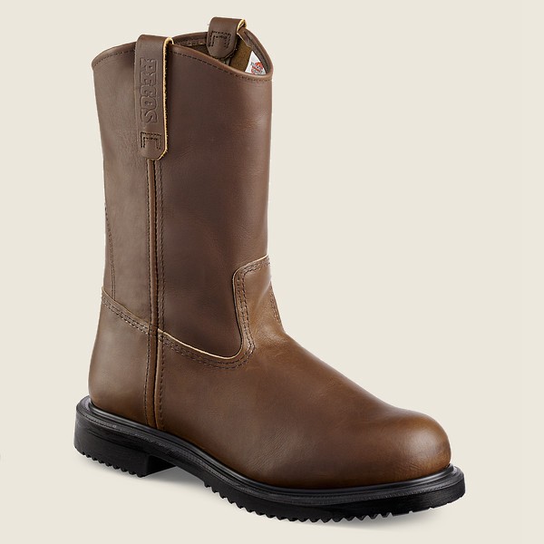 Red Wing Safety Bot Erkek - Supersole® - 11-Inch Toe Pull-On - Kahverengi - 54QFVAIUW